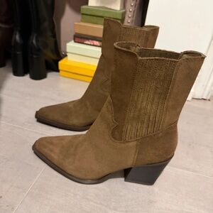 Pull&Bear Brown Heeled Boots